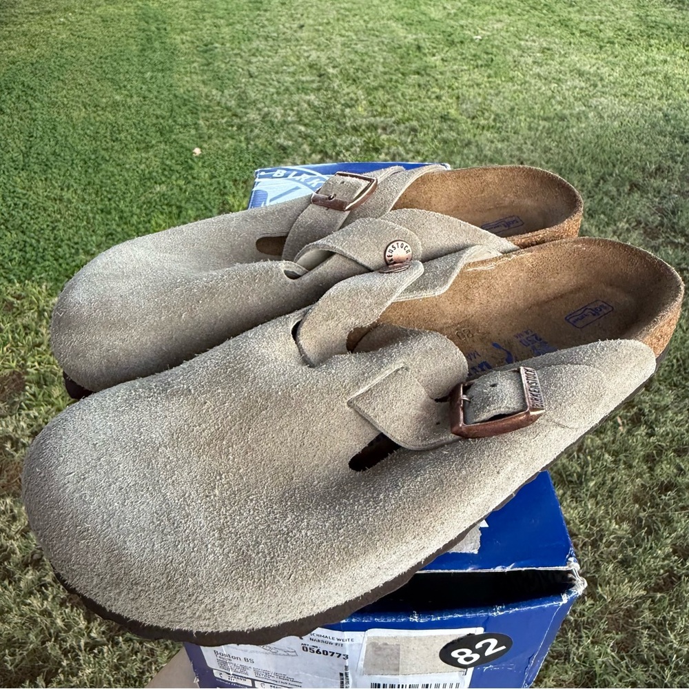 Birkenstock Boston BS Taupe 39EU, Women’s 8, Men’s 6 NARROW foot